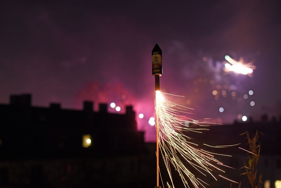 Fireworks beginning